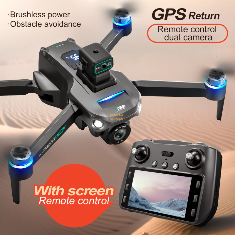 Drone Gps Module - 8K Çift Kamera 5G WIFI FPV