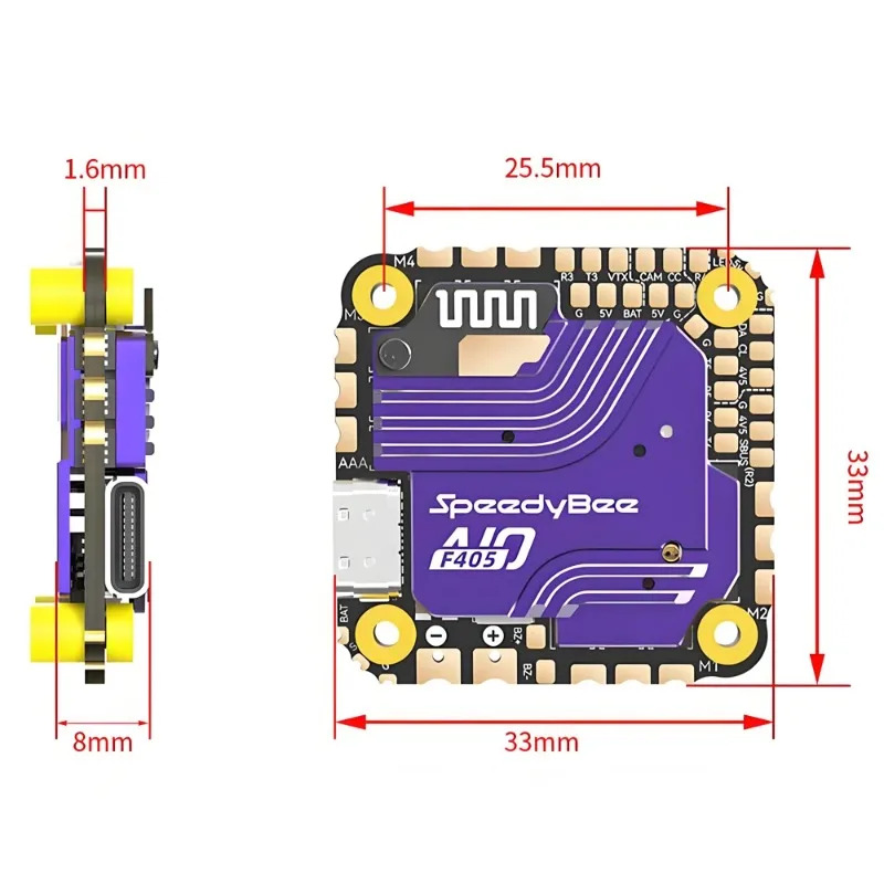 SpeedyBee F405 AIO Uçuş Kontro - Drone Esc incelemesi ve fiyatı